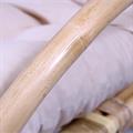 Dondolo in rattan naturale con cuscino Manao 60X117H109