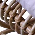 Dondolo in rattan naturale con cuscino Manao 60X117H109
