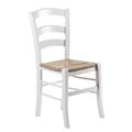 Sedia bianca impagliata Marsiglia 40X38H86