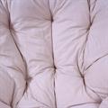 Poltrona rotonda in rattan noce Papasan con cuscino Ø110