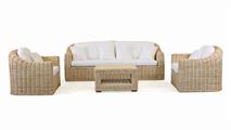 Poltrona in giunco President 89X89H80 