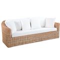 Divano a tre posti in giunco President 219X89H80 