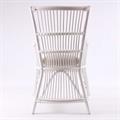 Poltrona in rattan bianco con cuscino 58X63H95