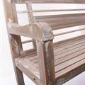 Panchina intagliata in legno di abete 115X45H85