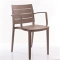 Sedia in resina nocciola 52X55H81