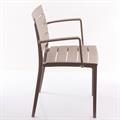 Sedia in resina nocciola 52X55H81