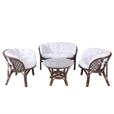 Salotto completo in rattan Bahama 