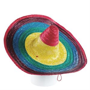 Sombrero colorato in paglia Ø60X20 