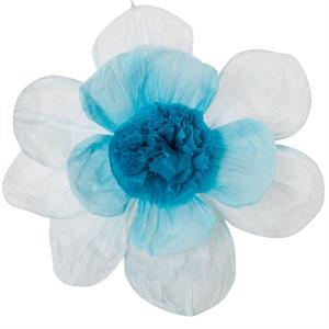 Fiore azzurro decorativo in carta Ø30
