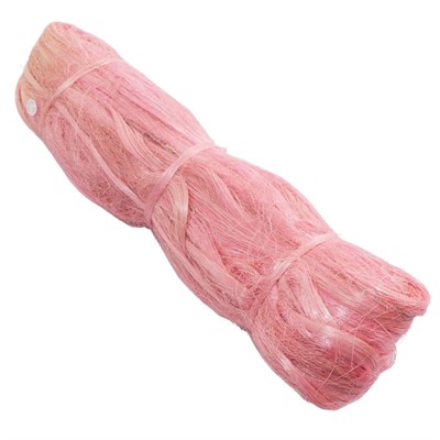 Matassa in sisal rosa in confezione da 500 gr
