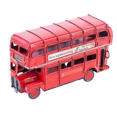 Decorazione bus inglese cm 16 in latta 