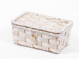 Scatola in rattan naturale 12X7H6