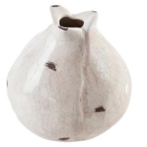 Vaso in ceramica bianco Ø13H13