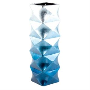 Vaso in ceramica sfumato azzurro 14X14H43