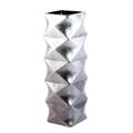 Vaso argentato in ceramica 14X14H43