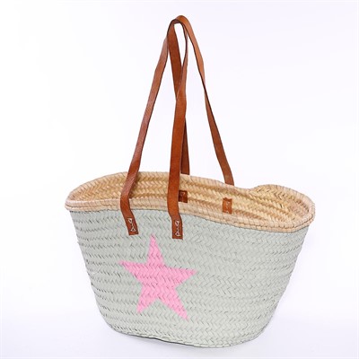 Borsa in palma con stella 45X21H25