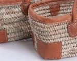 Borsa in palma 48X24H26 in set di 2