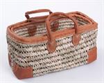 Borsa in palma 48X24H26 in set di 2