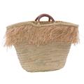 Borsa in palma con frange 55x28H27