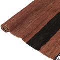 Tappeto in cotone e pelle 75X150