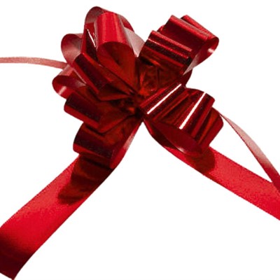 Nastro da confezione lucido rosso 19 mm