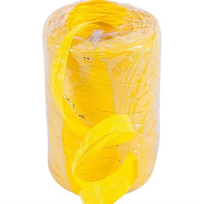 Rocchetto giallo in rafia di pvc 200 mt 