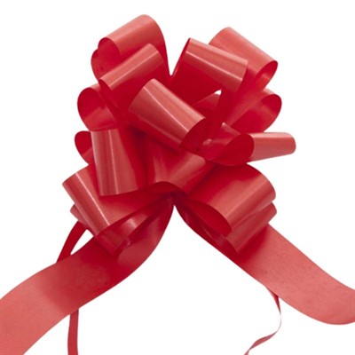 Fiocco rosso in pvc 19 mm in confezione da 50