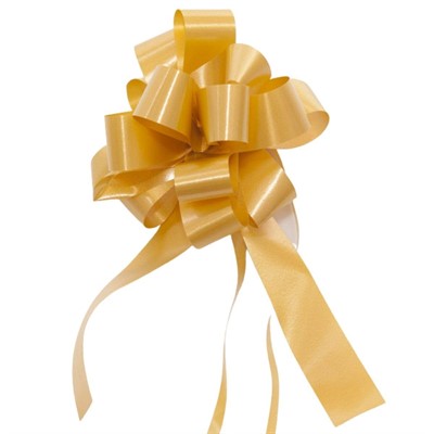 Fiocco oro opaco in pvc 19 mm in confezione da 50