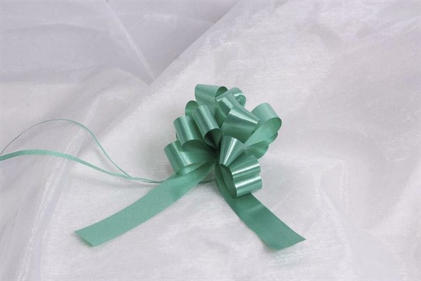 Fiocco verde opaco in pvc 19 mm in confezione da 50