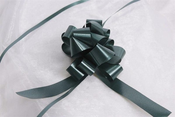 Fiocco verde scuro in pvc 19 mm in confezione da 50