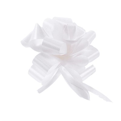 Fiocco bianco in pvc 19 mm in confezione da 50