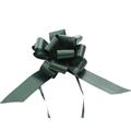 Fiocco liscio verde scuro 30 mm