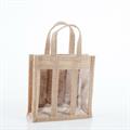 Shopper in juta con finestra 19x7H19