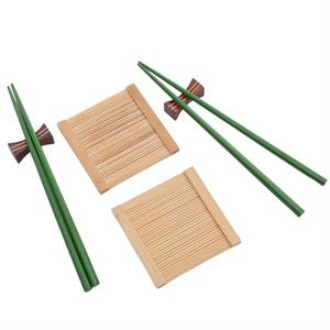 Vassoio per sushi in bambù con bacchette, per due persone 