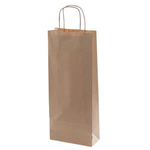 Shopper di carta avana 16X39 in confezioni da 25