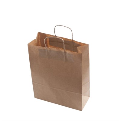 Shopper di carta avana 24x31 in confezioni da 25