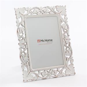 Portafoto bianco intagliato 32x44