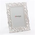 Portafoto bianco intagliato 32x44