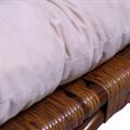 Dondolo in rattan noce con cuscino Manao 60X117H109