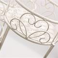 PIANTANA METALLO BIANCO ANTICATO 3 PIANI 23X23H62