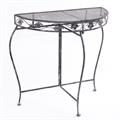 Consolle in metallo grigio anticato 75X36H74