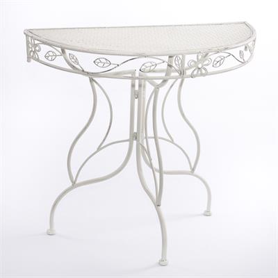 Consolle in metallo bianco 80X36H74