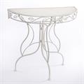 Consolle in metallo bianco 80X36H74