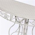 Consolle in metallo bianco 80X36H74