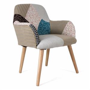 Poltrona tessuto patchwork 60X60H78