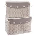 Baule in rattan 68x42H43 in set di 2 