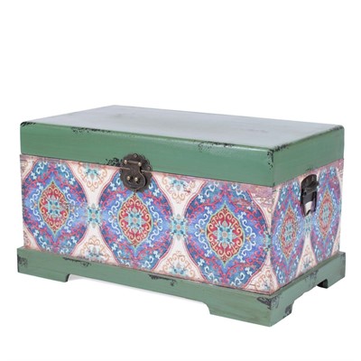 BAULE MDF FANTASIA VERDE 45X26H24 MADE IN CHINA