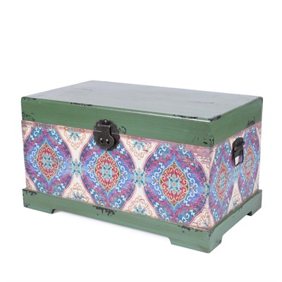 BAULE MDF FANTASIA VERDE 55X32H30 MADE IN CHINA