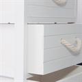 Cassettiera bianca in abete 40X29H90