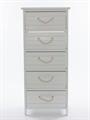 Cassettiera bianca in abete 40X29H90
